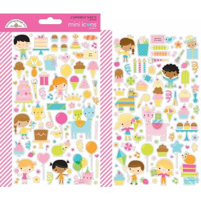 Doodlebug Hey Cupcake - Mini Icons Sticker